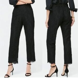 J CREW Lace Pull On Pants - Black - Size 00